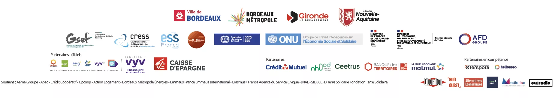 logos partenaires gsef